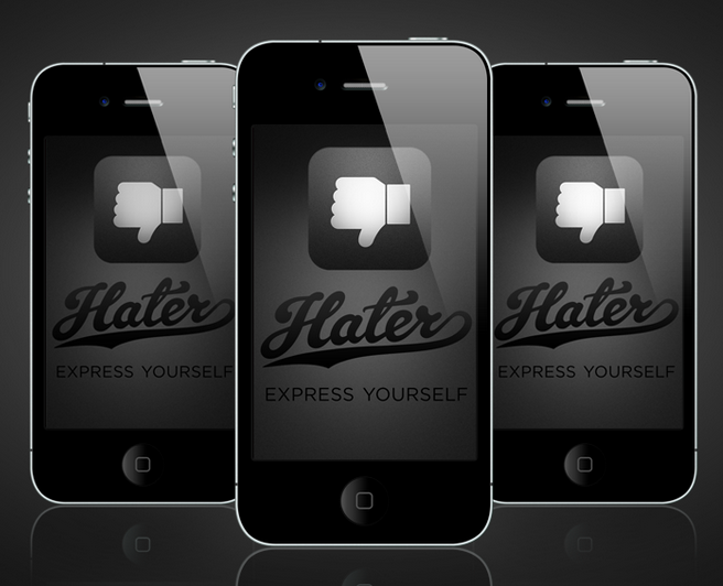 CEO Jake Banks launched the Hater App at the 2013 SXSW Conference and it's being dubbed as the Instagram for Haters.